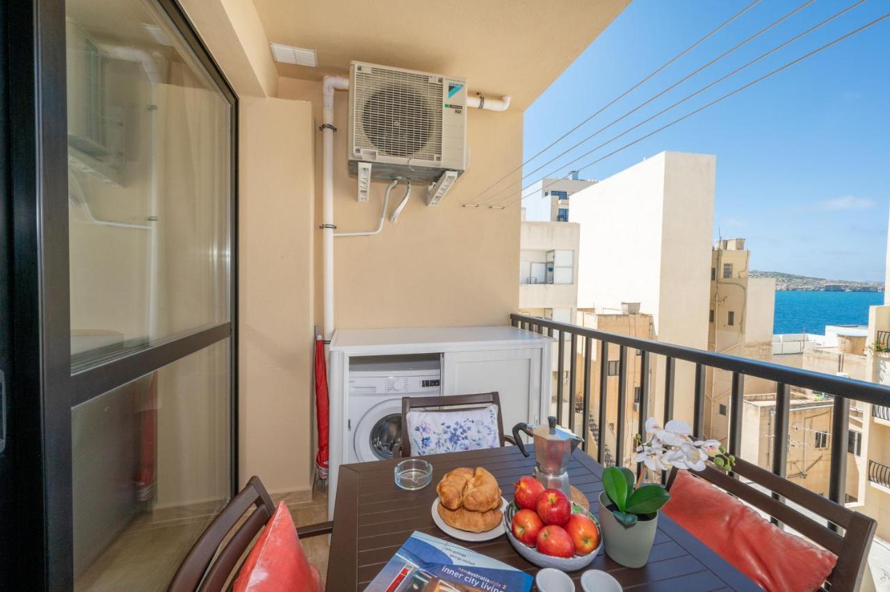 Sea Bliss Apartments With Terrace Just Off Seafront In St Paul'S Bay - By Getawaysmalta Bahía de San Pablo Exterior foto